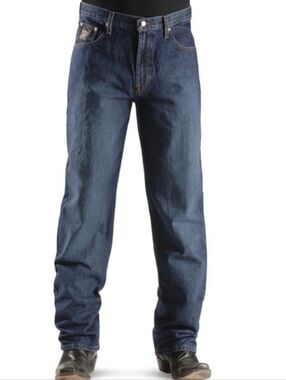 NEW Cinch Black Label Rigid Dark Stone Relaxed Jeans Men's 36 x 36
